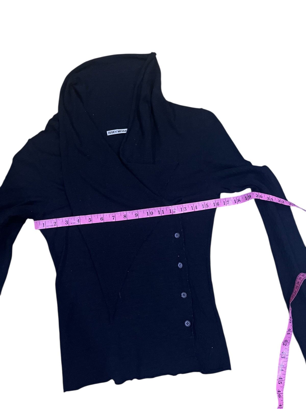 Issey Miyake ISSEY MIYAKE BUTTON UP LONG SLEEVE BLOUSE BLACK Size S / US 4 / IT 40 - 13 Thumbnail