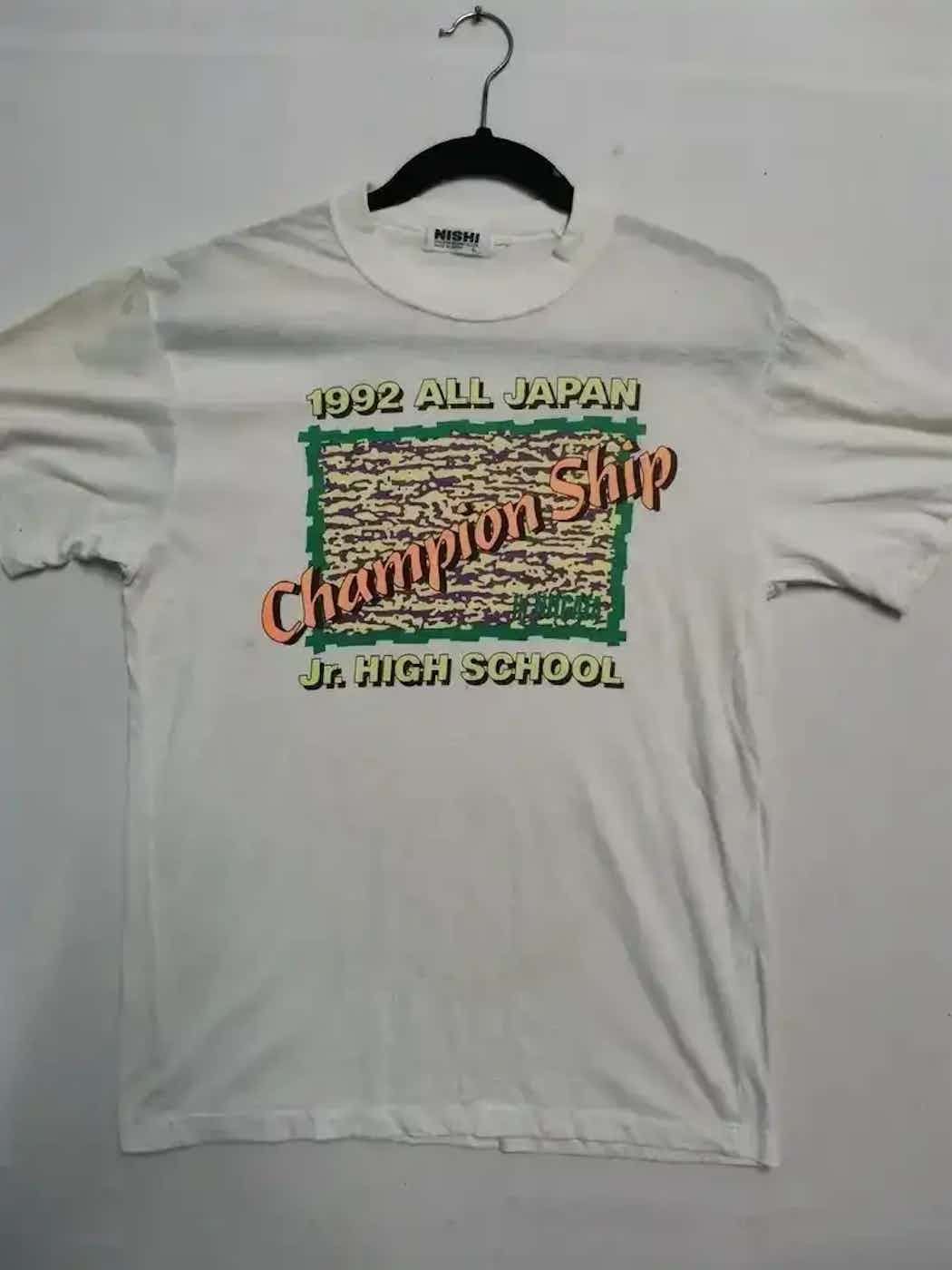 Japanese Brand Vintage Nishi 1992 All Japan Championship T-shirt Size US S / EU 44-46 / 1 - 1 Thumbnail