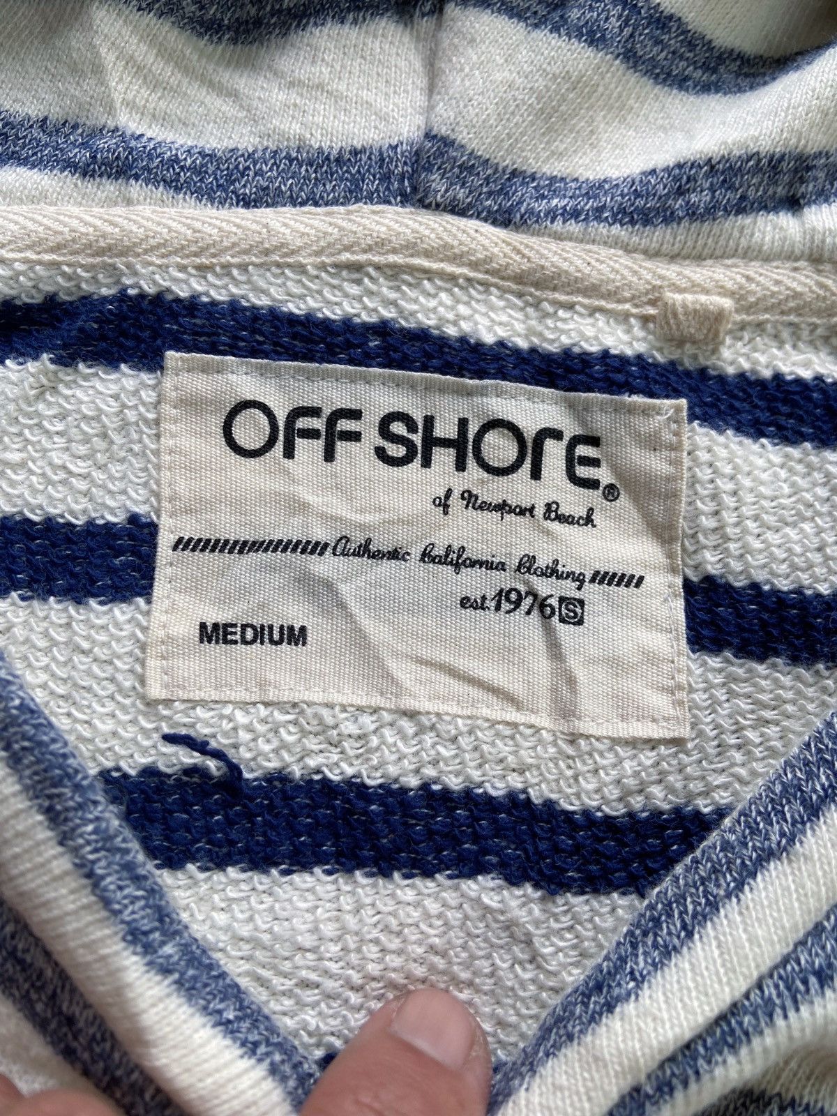 Japanese Brand JAPANESE OFF SHORE STRIPED HOODIE Size US XL / EU 56 / 4 - 10 Thumbnail