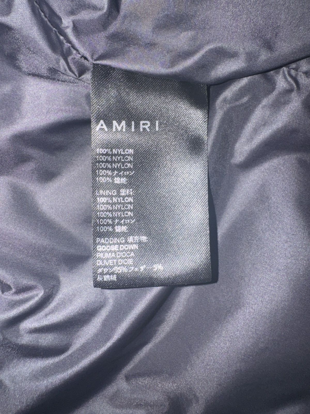 Amiri Amiri MA Logo Shiny Nylon Down Vest Jacket Size US XL / EU 56 / 4 - 8 Thumbnail