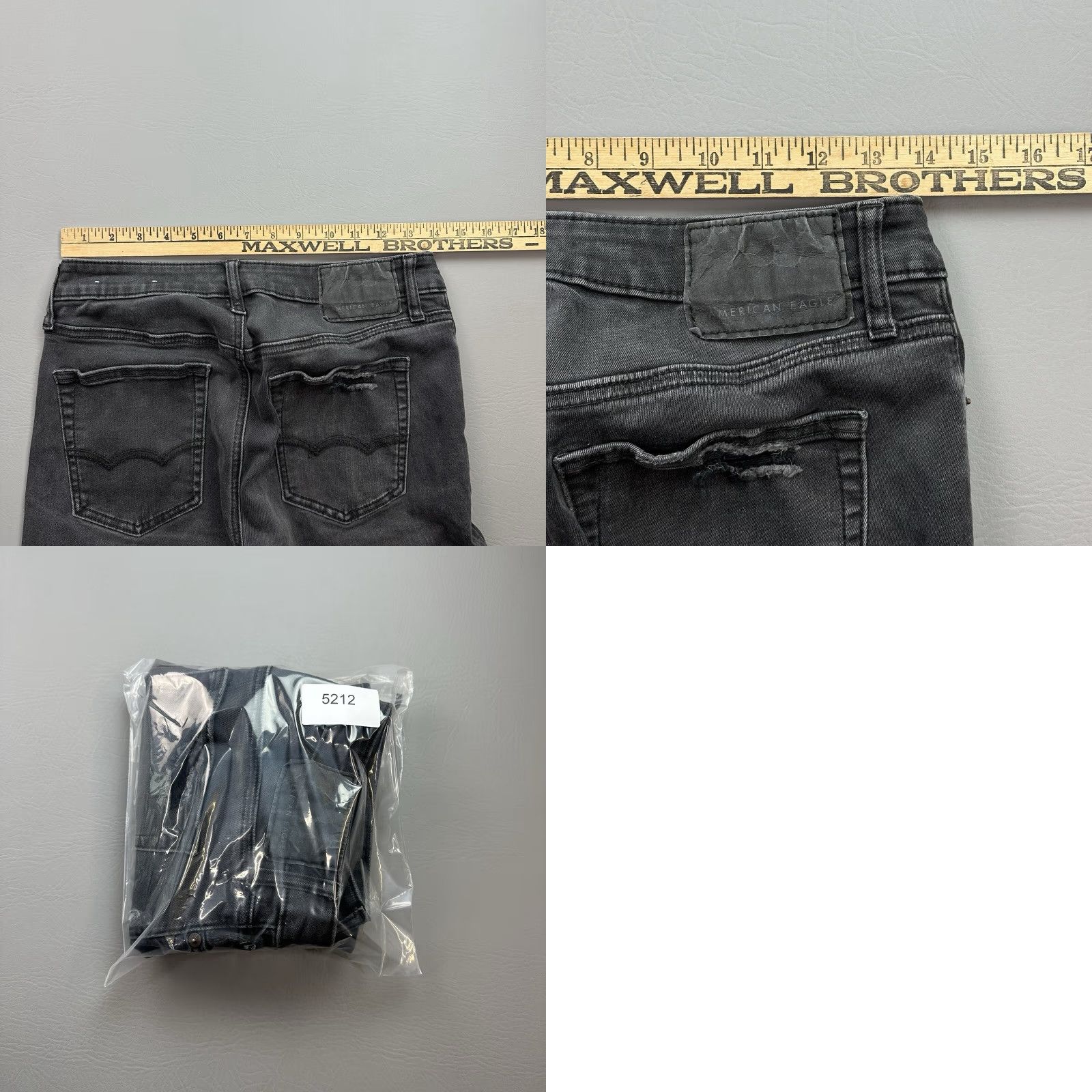American Eagle Outfitters VINTAGE American Eagle Jeans Mens 28x32 Black Next Level Flex Slim Distressed Stretch Size US 28 / EU 44 - 9 Thumbnail