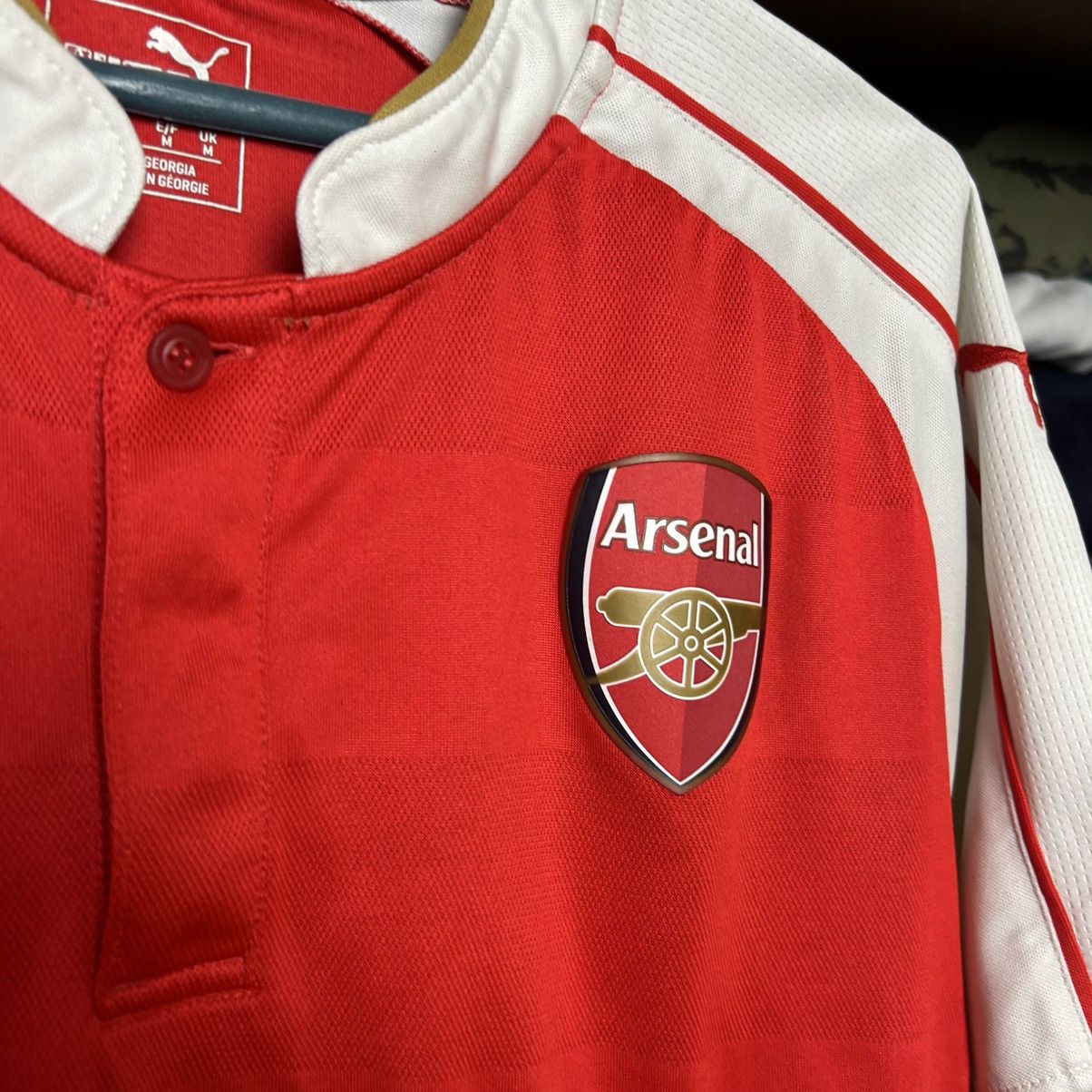 Puma Mens Puma FC Arcenal Home Soccer jersey size M Size US M / EU 48-50 / 2 - 4 Thumbnail