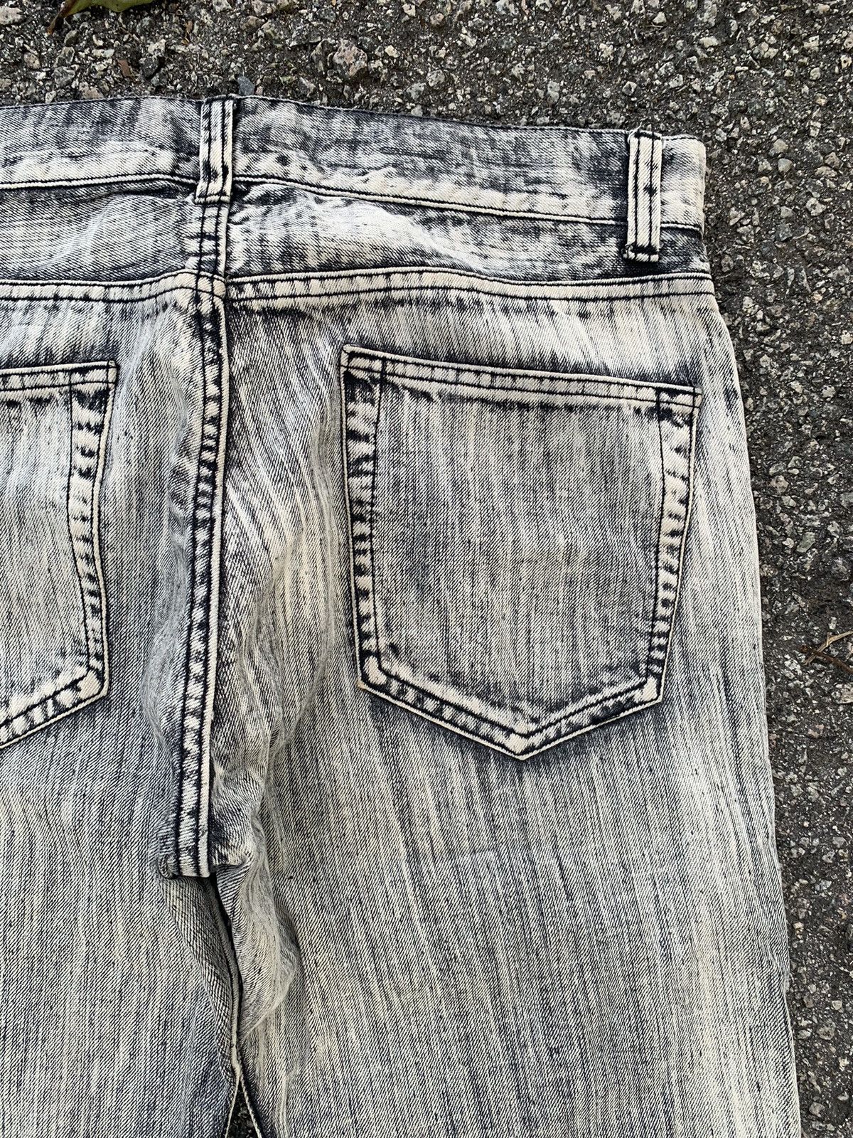 If Six Was Nine × Japanese Brand × Le Grande Bleu (L.G.B.) FLARE IMPULSE PLEASURE FUNNY DEVIL SKULL DISTRESSED PANTS☠️🎌 Size US 33 - 13 Thumbnail