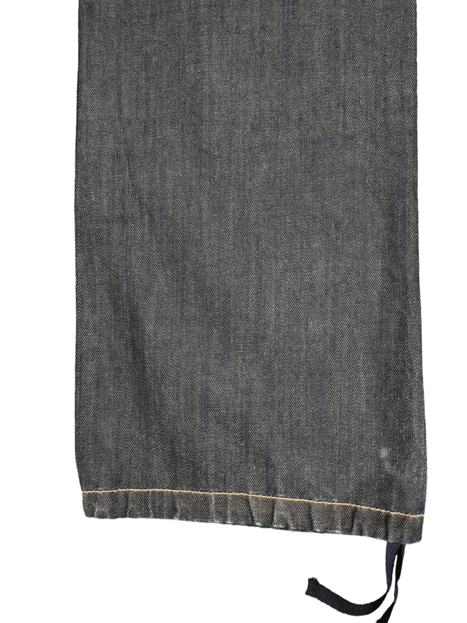 If Six Was Nine LB-03 Embroidered Design Drawstring Wide Loose Denim Pants Size US 29 - 8 Thumbnail
