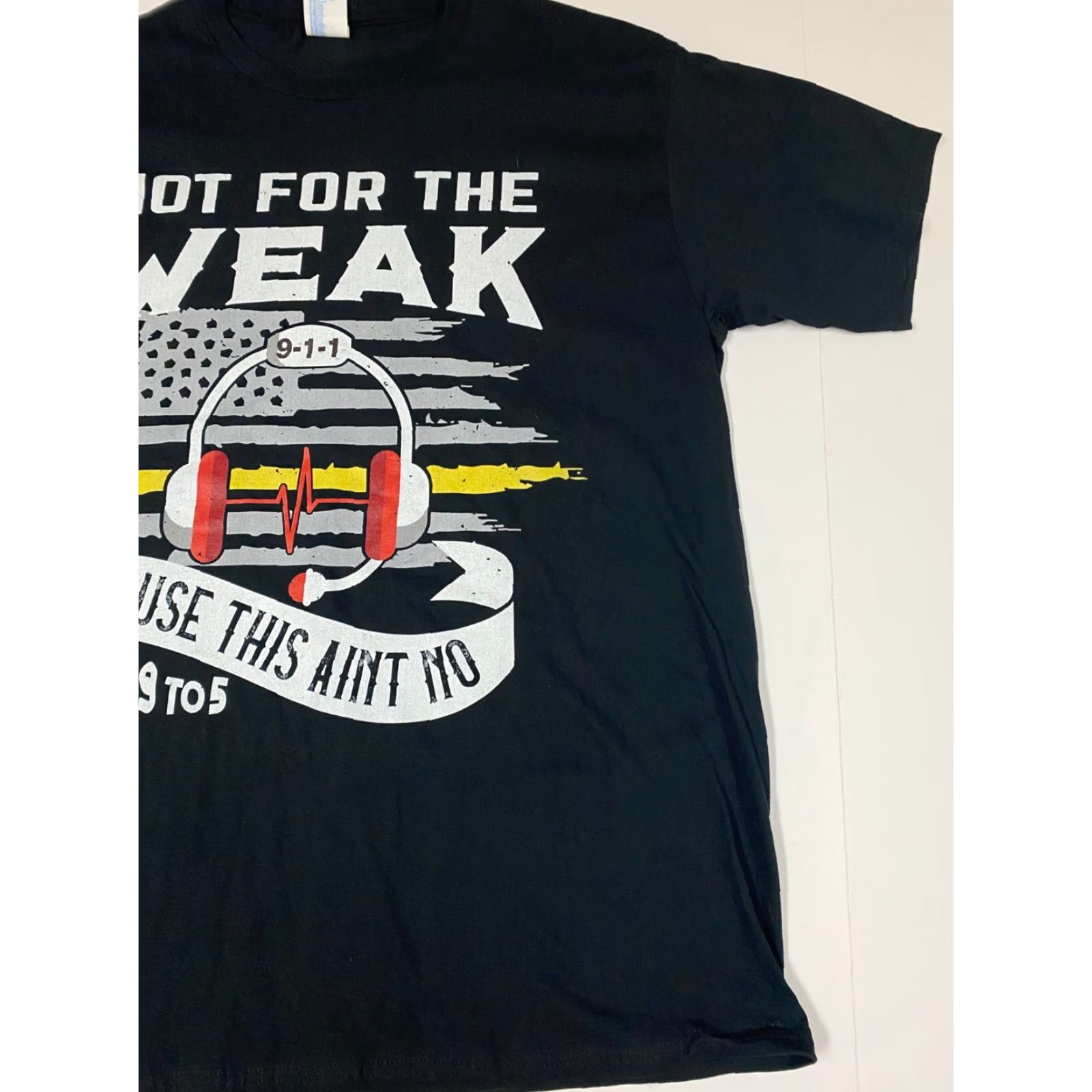 Port & Company 911 Port & Company Police Shirt T-Shirt Black XL Mens Short Sleeve Crew Neck Logo Hooded 911 cops Box Hip Hop Size US XL / EU 56 / 4 - 2 Thumbnail