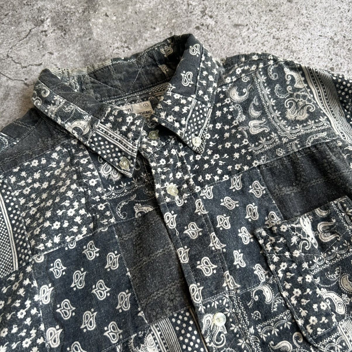 Japanese Brand coen patchwork pasley shirts Size US L / EU 52-54 / 3 - 3 Thumbnail