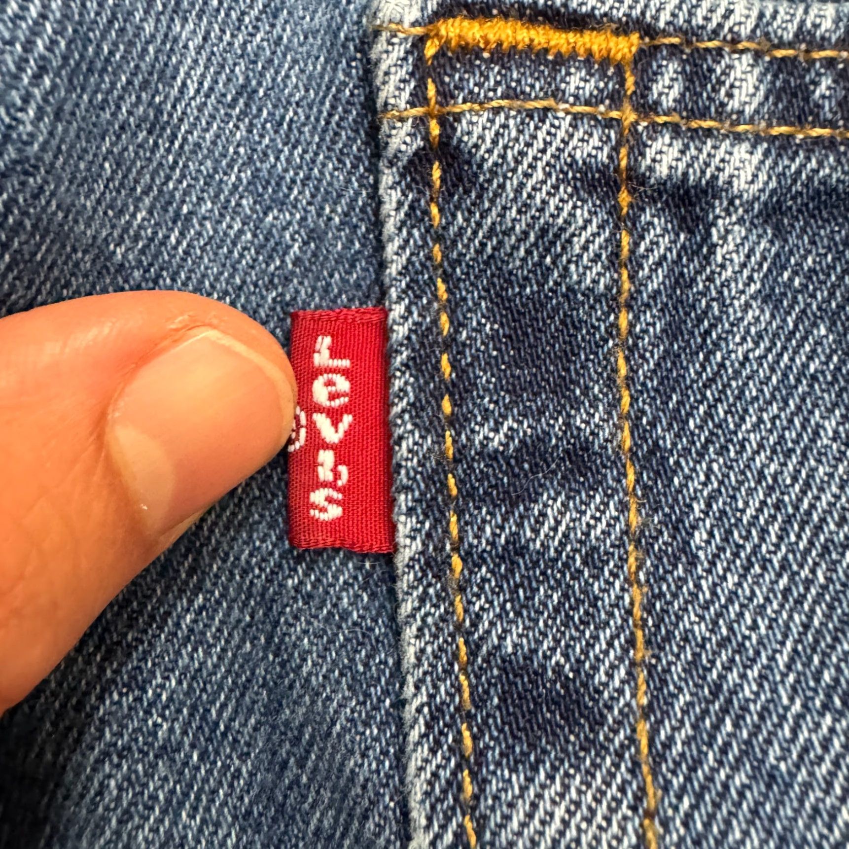 Levi's Levi's 505 Regular Fit Straight Denim Jeans Mens 38x30 Blue Medium Wash Cotton Size US 38 / EU 54 - 6 Thumbnail