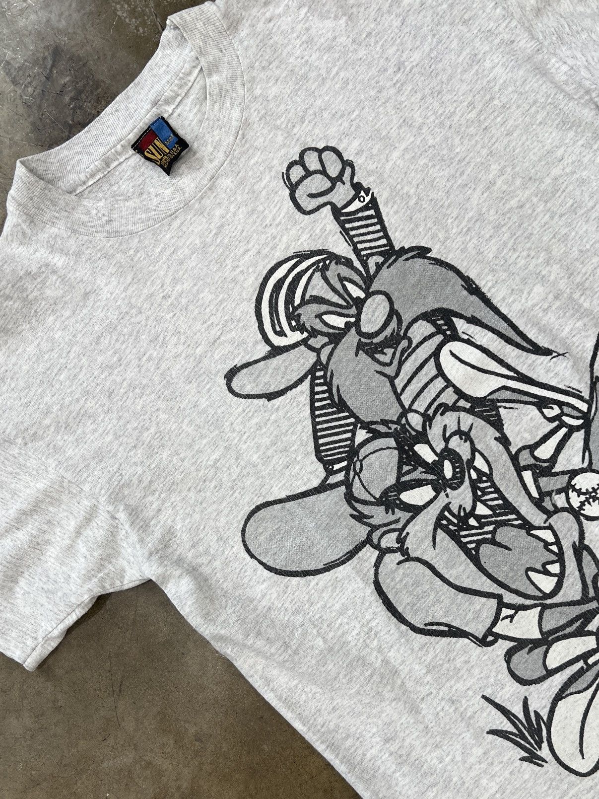 MLB × Vintage × Warner Bros Vintage MLB Looney Tunes Seattle Mariners Single Stitch Tee Size US M / EU 48-50 / 2 - 1 Thumbnail