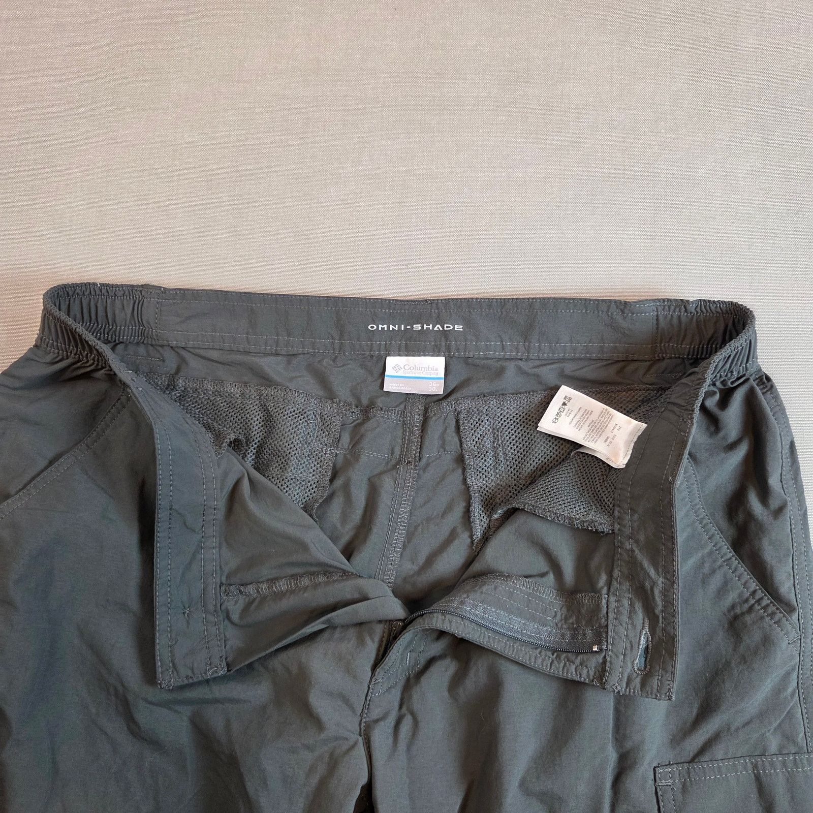 Columbia columbia omnishade nylon hiking pants mens 36x30 gray Size US 36 / EU 52 - 9 Thumbnail