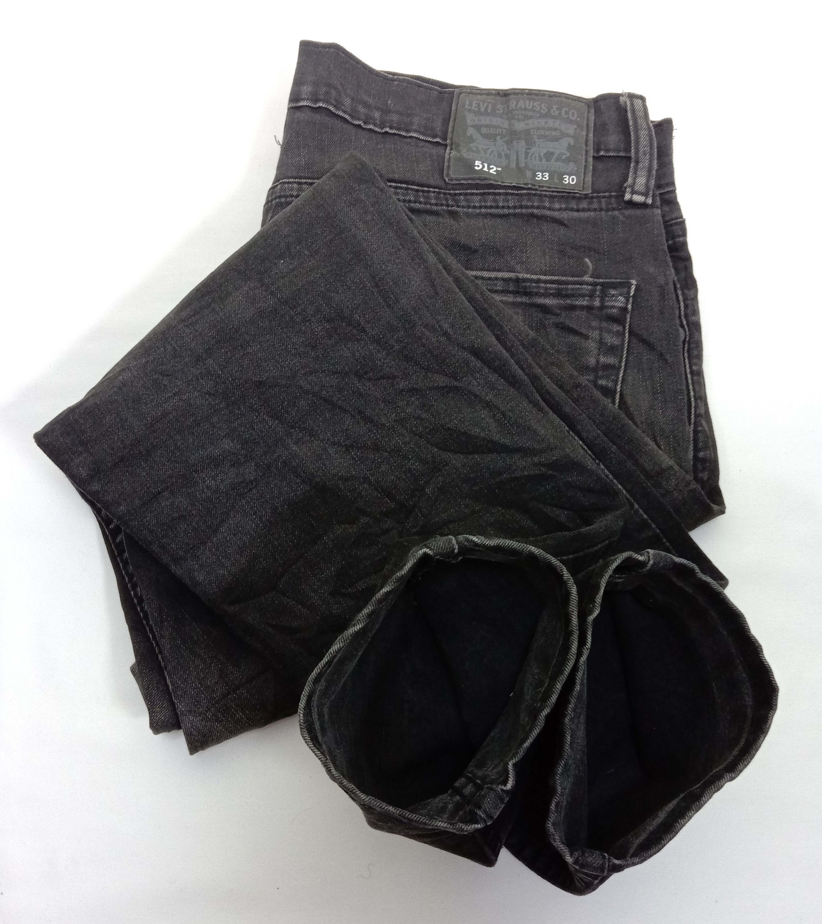 Levi's Vintage Levi's 512 Jeans Faded Black Slim Taper Denim Size US 33 - 16 Thumbnail