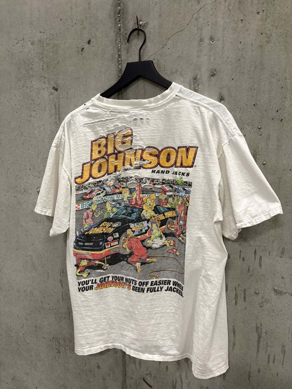 Vintage Vintage Big Johnson Shirt Thrashed Faded Grunge Band Size US XL / EU 56 / 4 - 2 Thumbnail