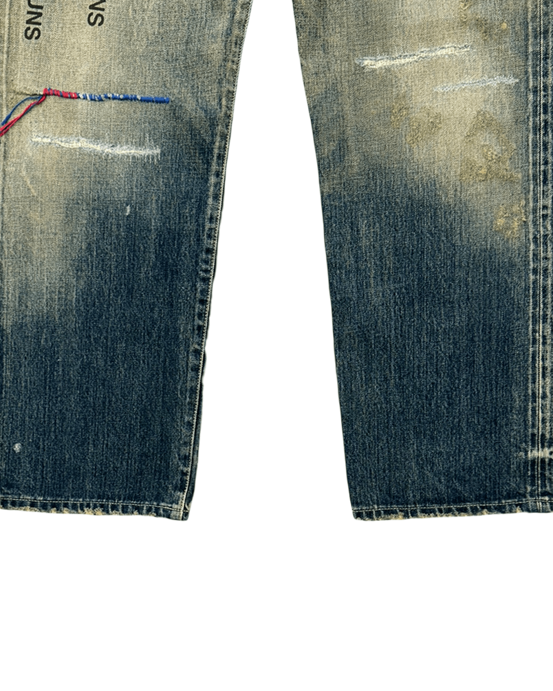 Yohji Yamamoto Neighborhood x Yohji Yamamoto SS24 Lettering Denim Pants Size US 36 / EU 52 - 9 Thumbnail
