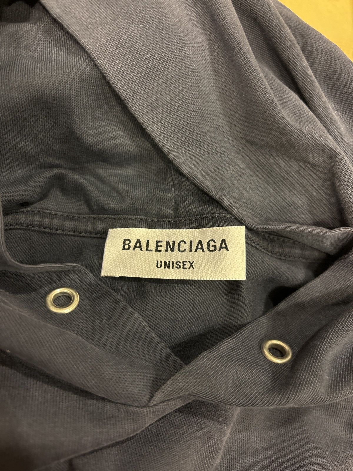 Balenciaga Balenciaga Navy College Logo Thin Hoodie Size US M / EU 48-50 / 2 - 5 Thumbnail