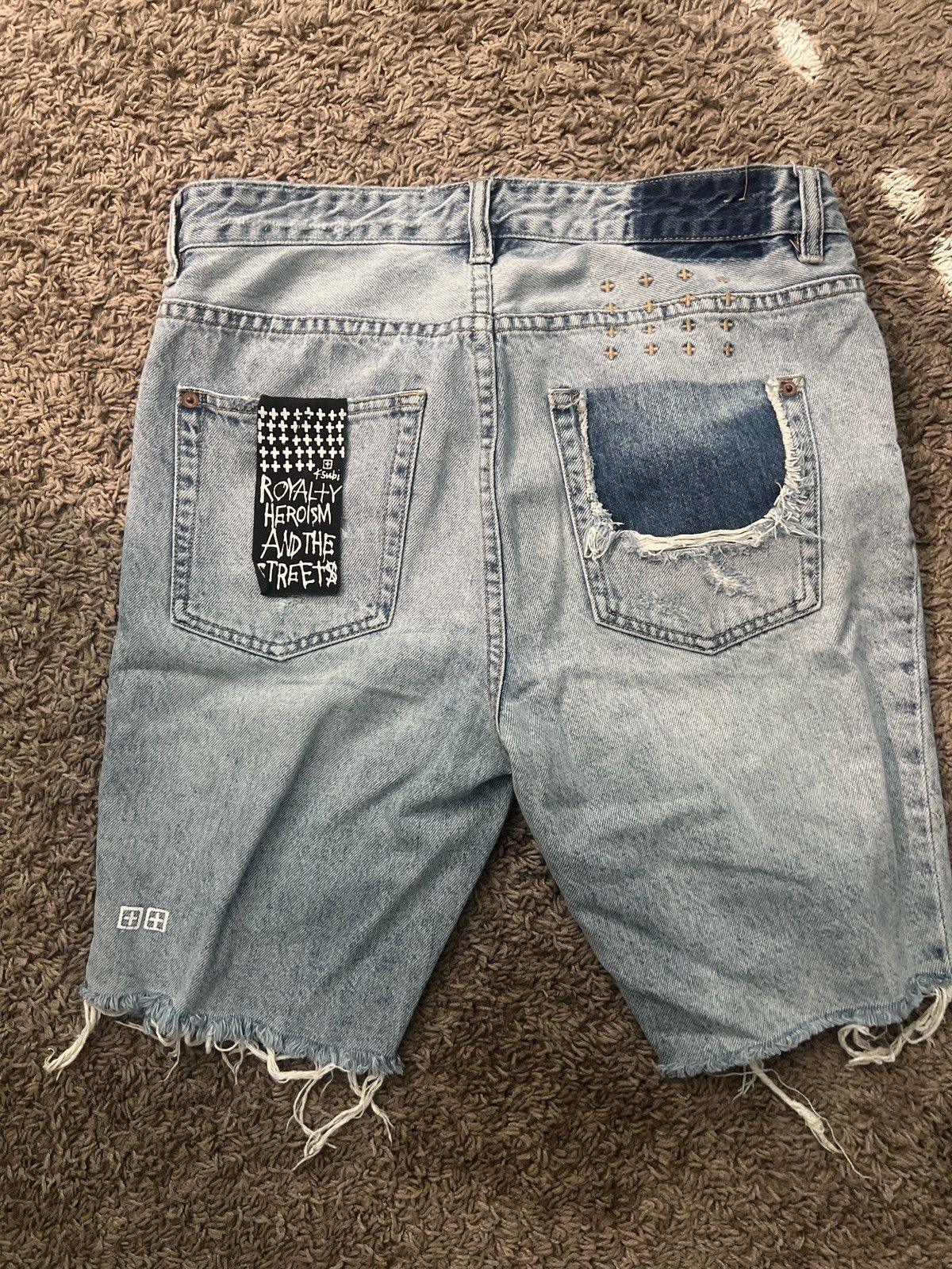 image of Ksubi Axel Shorts in Blue, Men's (Size 32)