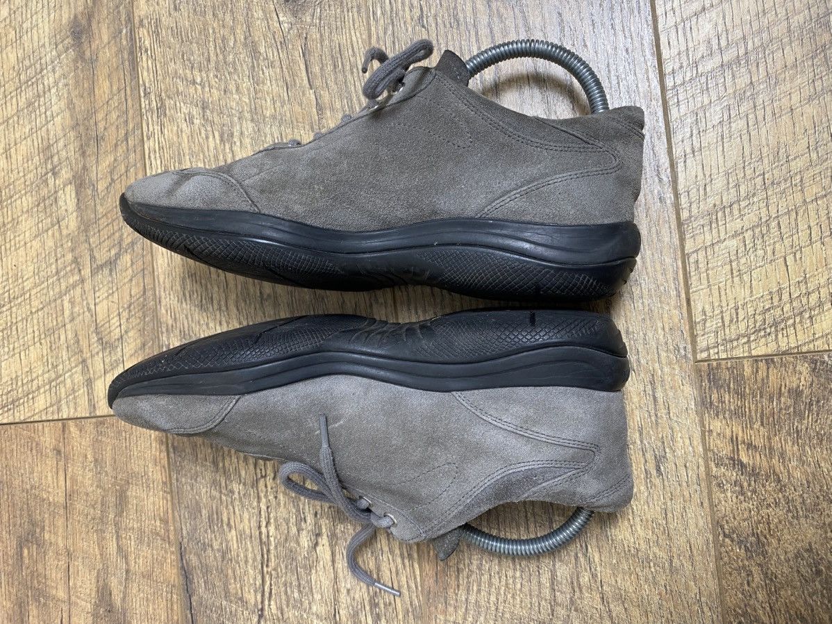 Prada Prada Sport Grey Suede Watch Style Sneakers EU 38 Size US 6.5 / EU 39-40 - 4 Thumbnail
