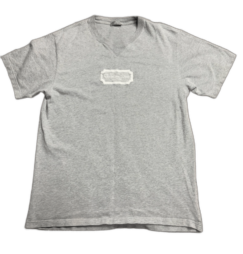 Dior Dior Gray Embroidered Logo Short Sleeve T-shirt Size US L / EU 52-54 / 3 - 1 Thumbnail