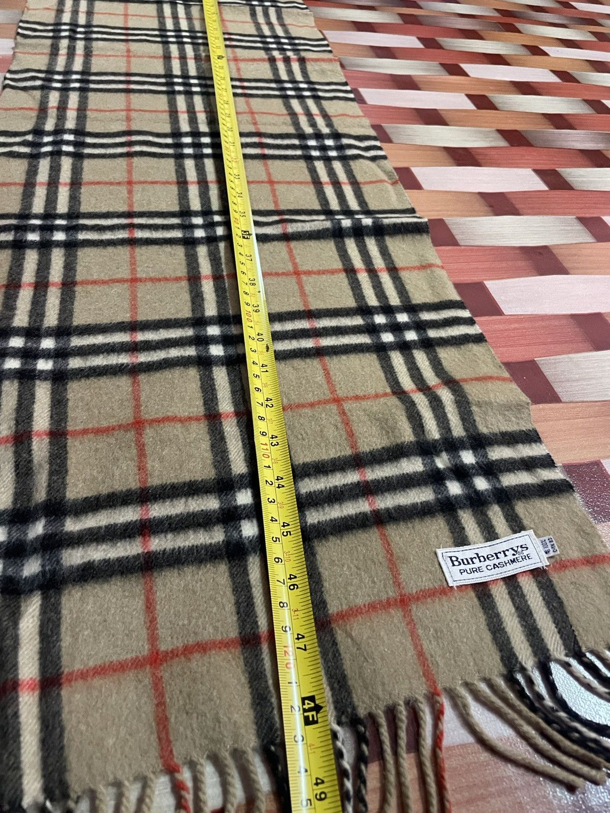 Burberry Burberry Scarf Pure Cashmere Size ONE SIZE - 4 Thumbnail