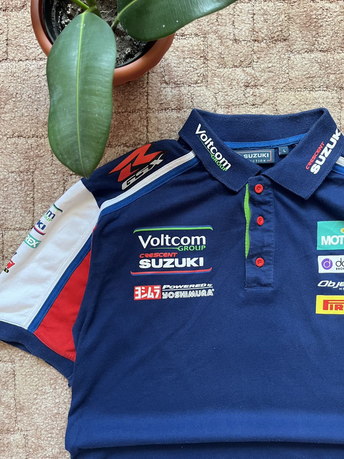 Vintage Suzuki GSX F1 Racing Nascar Blue Sponsored Tee