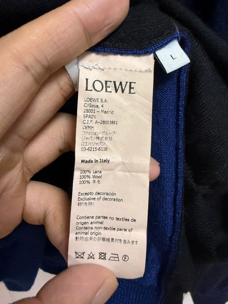 Loewe LOEWE Embroidered logo patchwork sweater Size L / US 10 / IT 46 - 4 Thumbnail