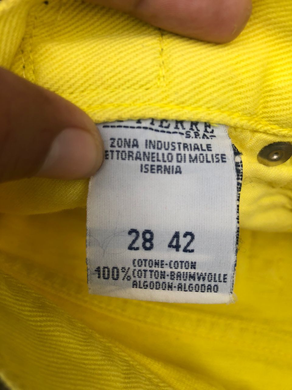 Versace Jeans Couture Versace Jeans Couture Yellow Denim Size 26" / US 2 / IT 38 - 4 Thumbnail