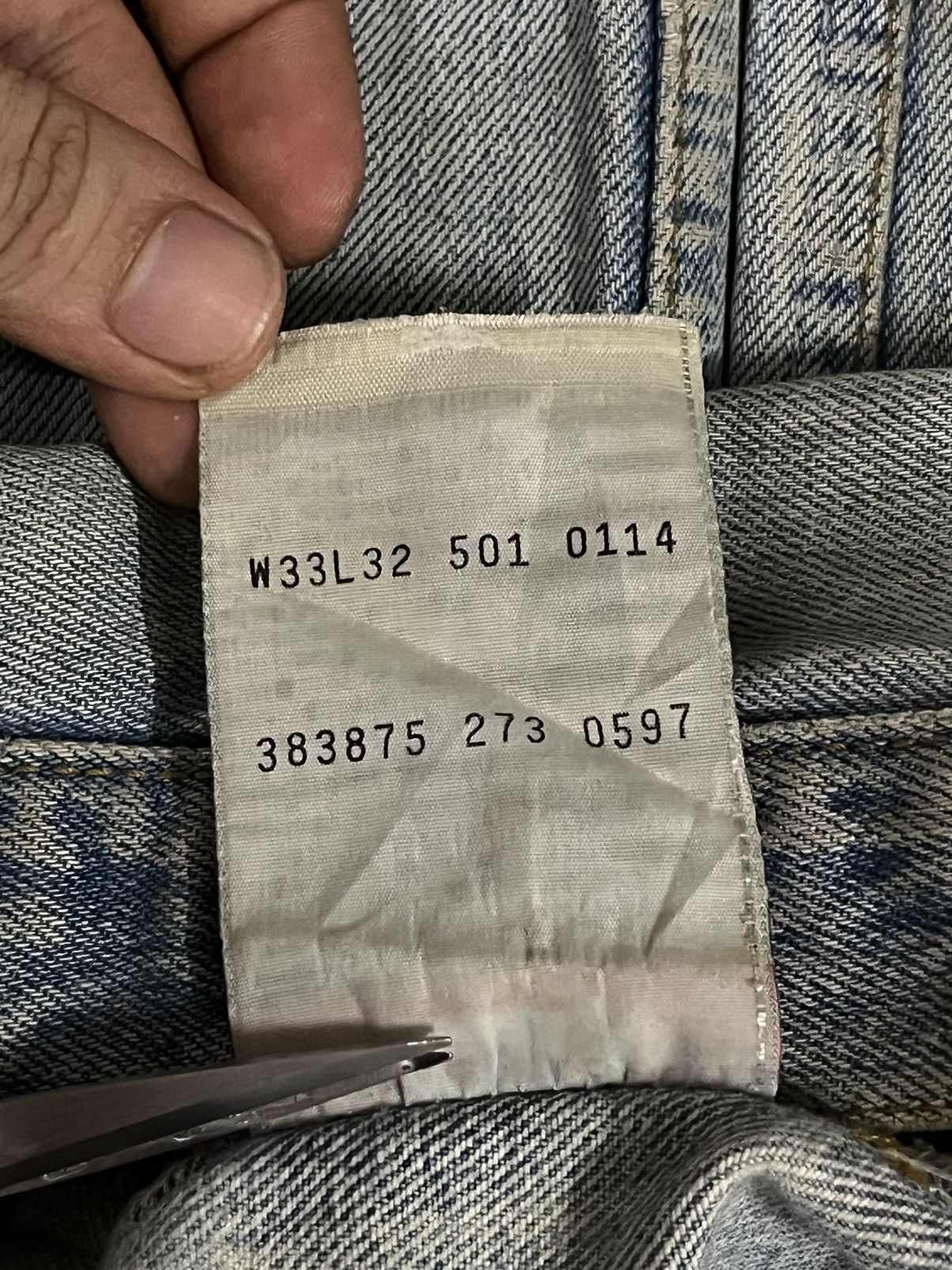 Levi's Vintage Levi’s 501 Destroy Dirty Mud Washed Distressed Jeans Size US 31 - 15 Thumbnail