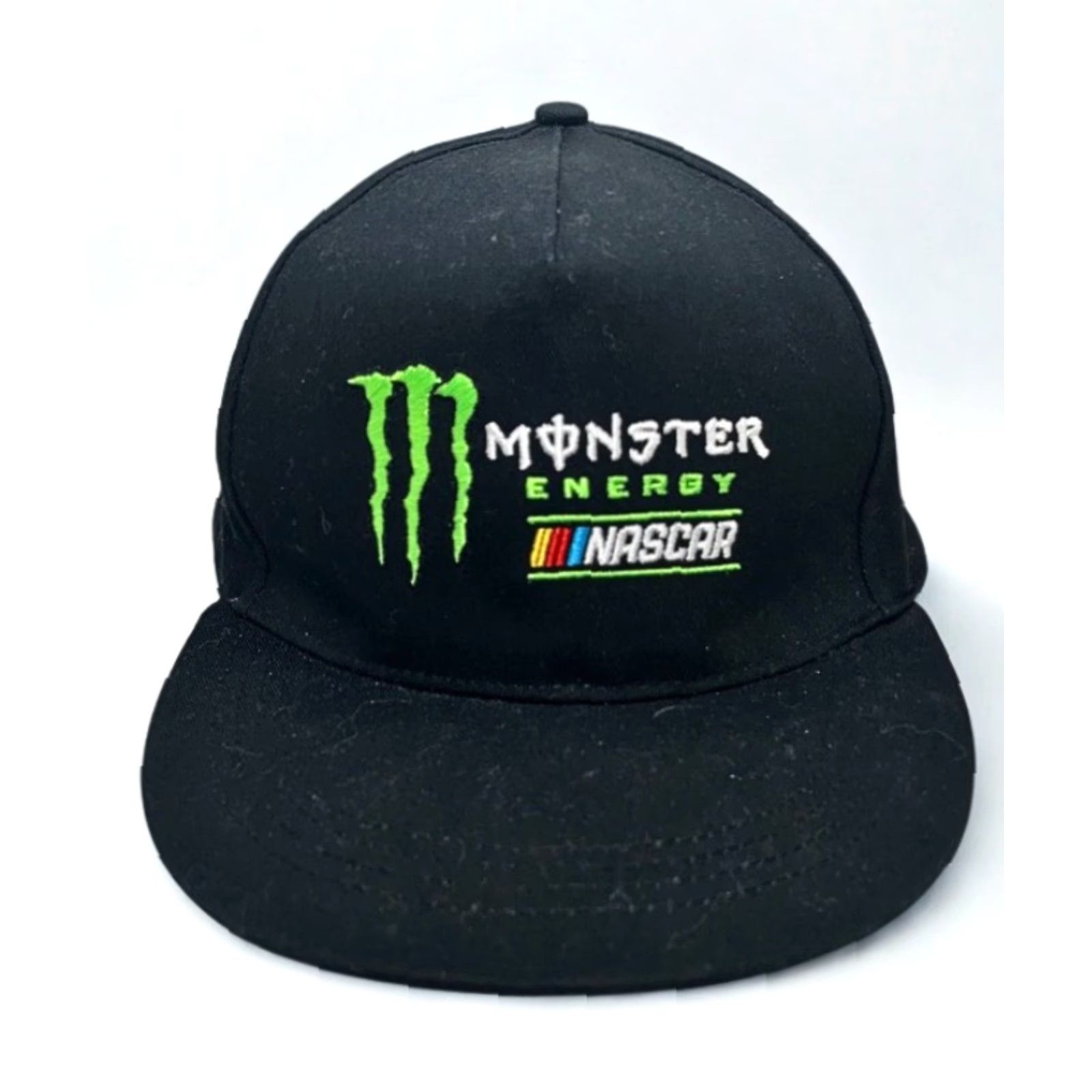 NASCAR Monster Energy NASCAR Snapback Hat Black Green Logo Cap NWOT Adjustable Hat Size ONE SIZE - 5 Thumbnail