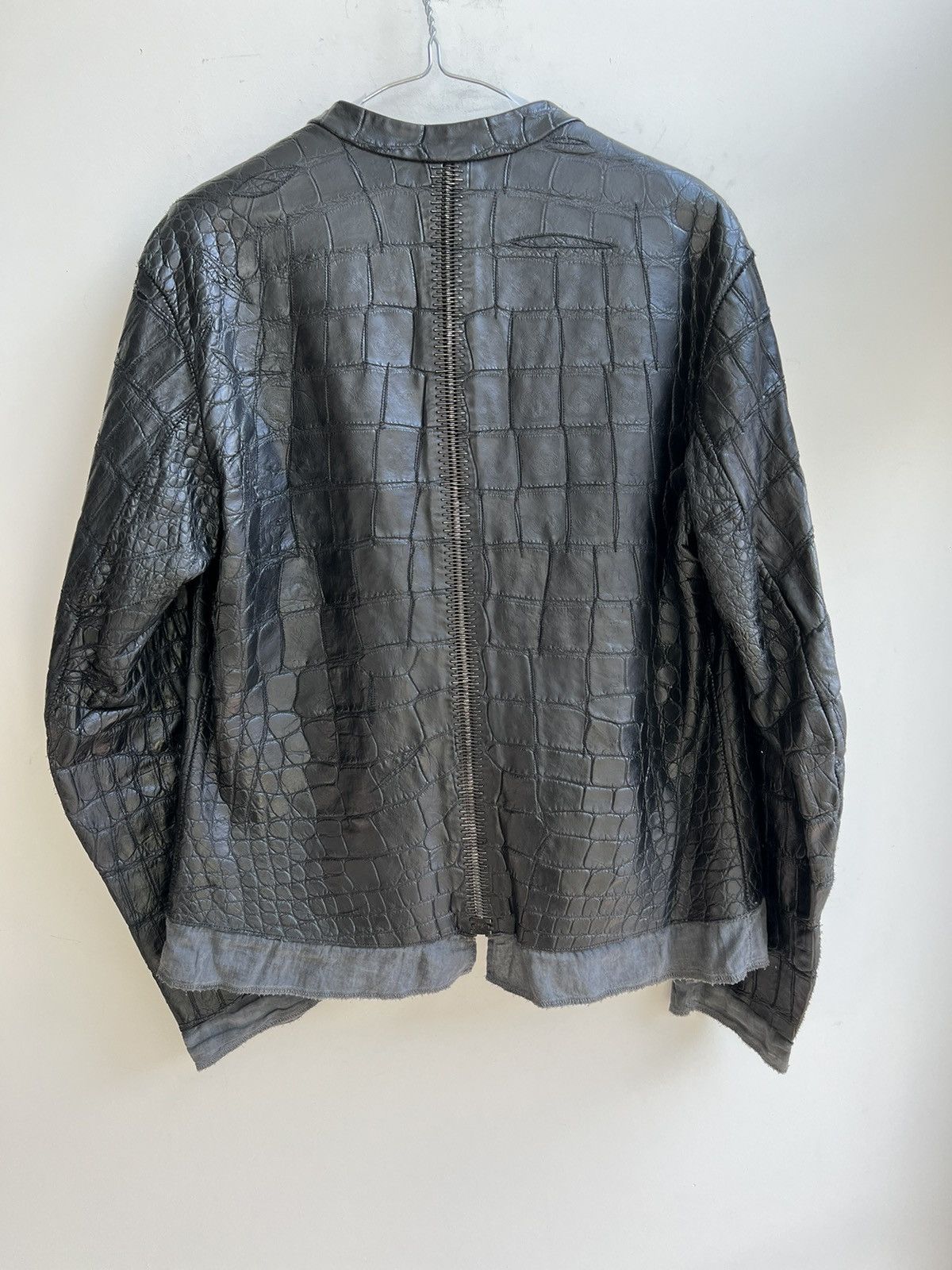 Isaac Sellam Experience black alligator jacket