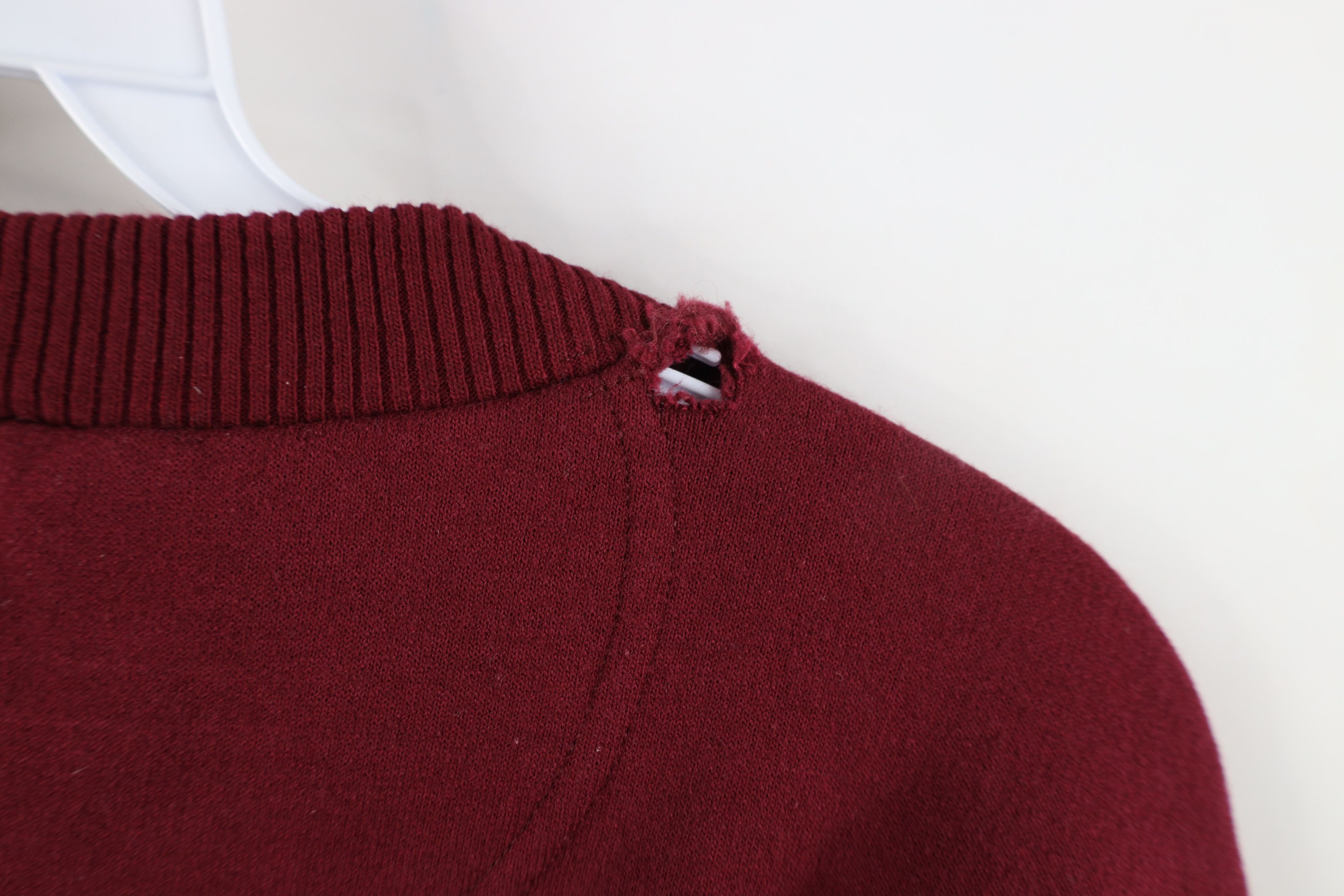 Starter × Vintage Vintage 90s Starter Heavyweight Crewneck Sweatshirt Burgundy Size US XXL / EU 58 / 5 - 9 Thumbnail