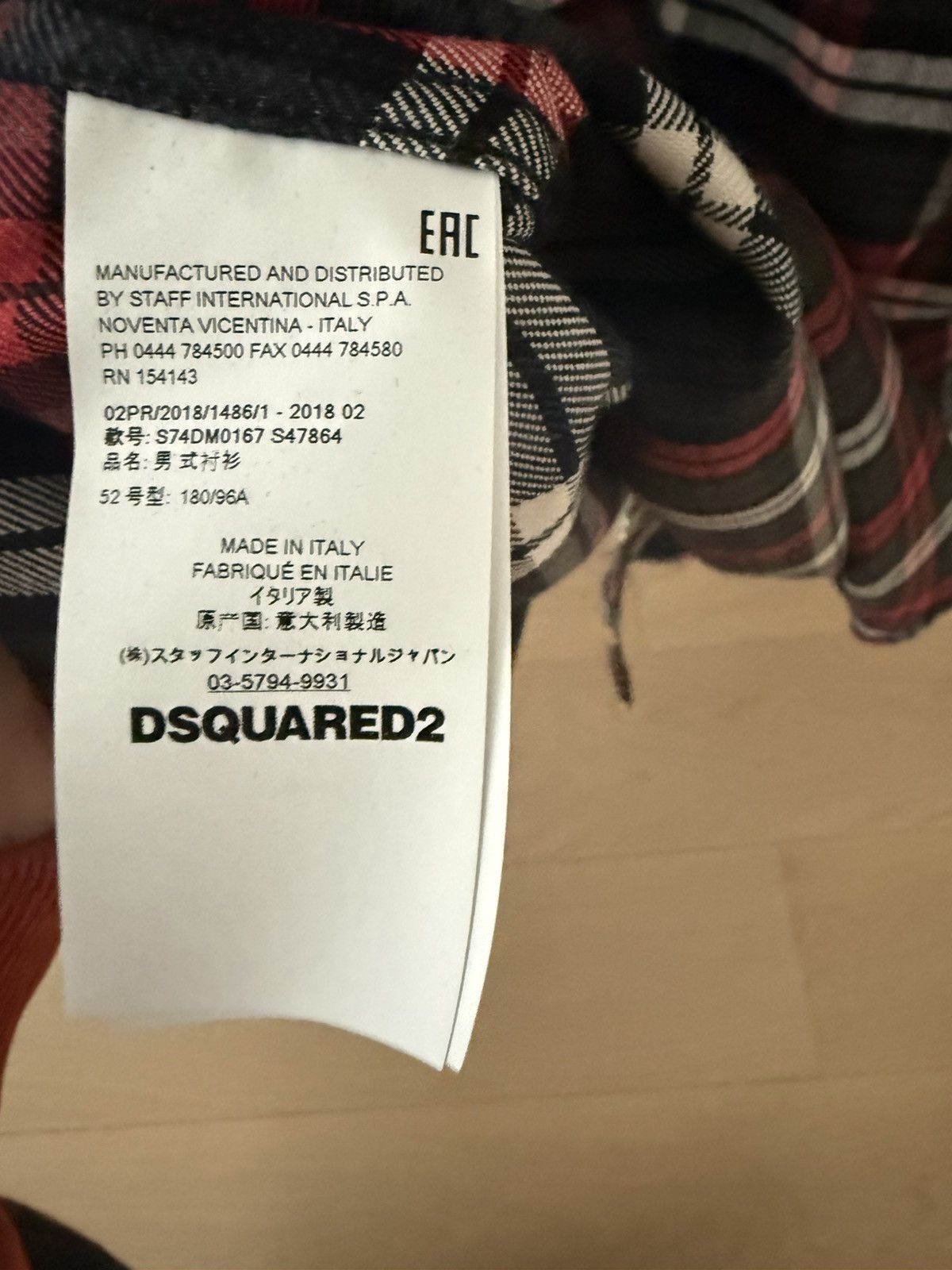 Dsquared2 Dsquared flannel shirt Size US L / EU 52-54 / 3 - 5 Thumbnail