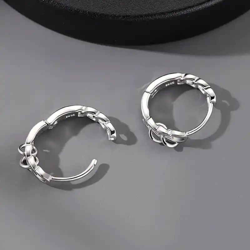 Jewelry × Vintage Hiphop Punk Style Small Hoop Earrings Size ONE SIZE - 2 Thumbnail