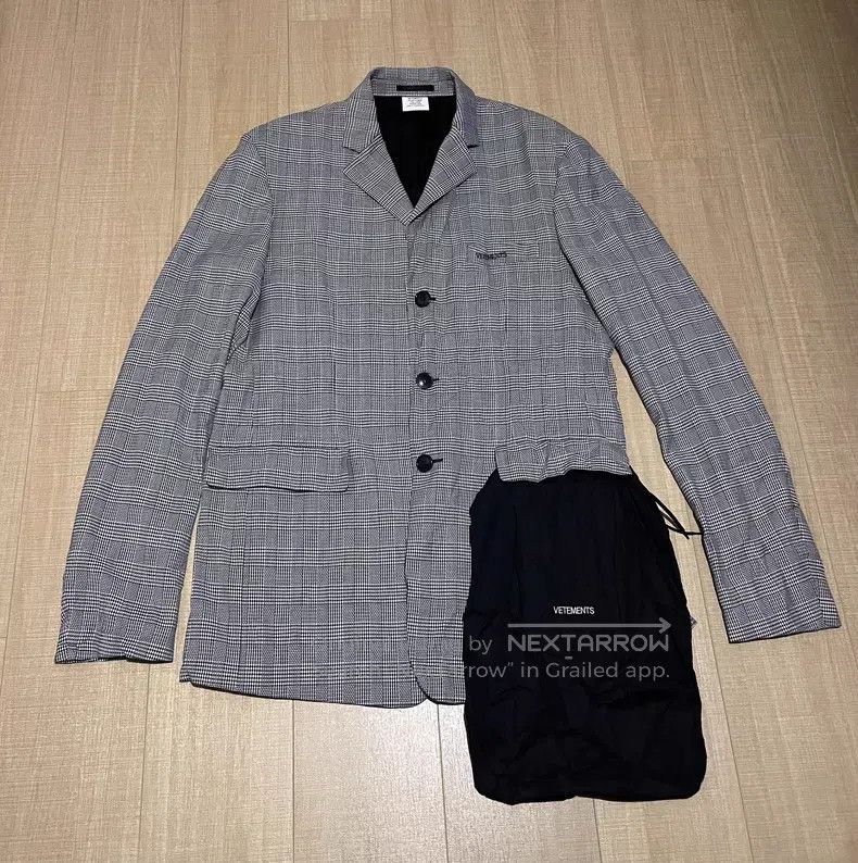 Vetements Vetements Houndstooth Plaid Jacket Size US XS / EU 42 / 0 - 1 Thumbnail