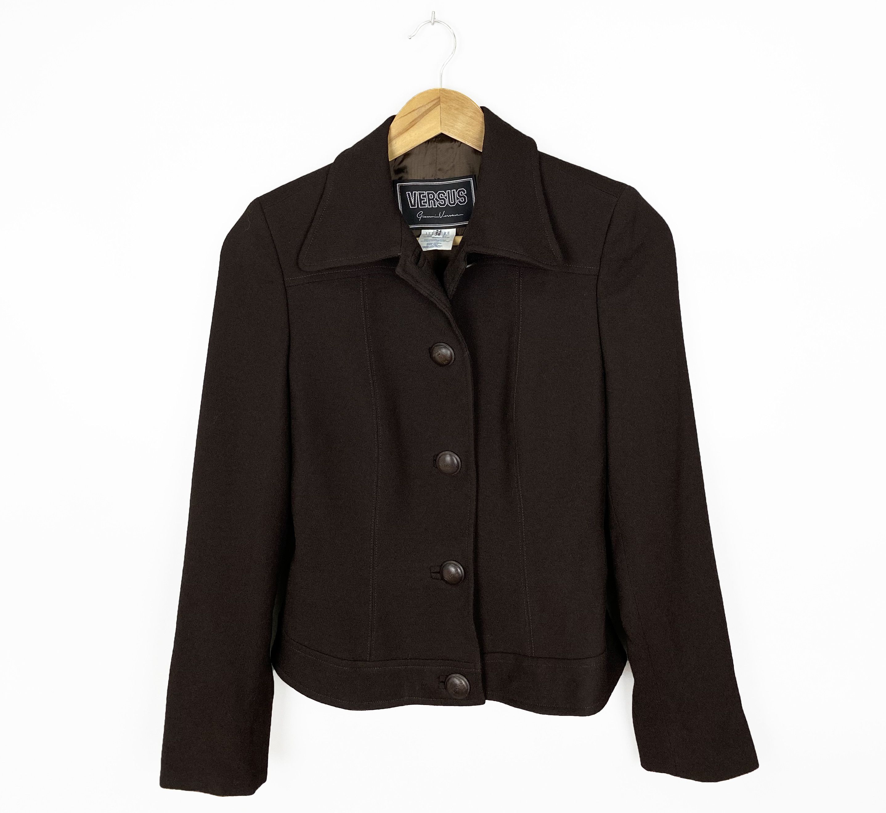Versus Versace Vintage Gianni Versace Versus Lana Wool Blazer Women's Size XS / US 0-2 / IT 36-38 - 1 Thumbnail