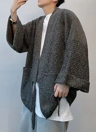 Japanese Brand Kitamura x Emi Retro fashion knit kimono cardigan jacket Size US M / EU 48-50 / 2 - 8 Thumbnail