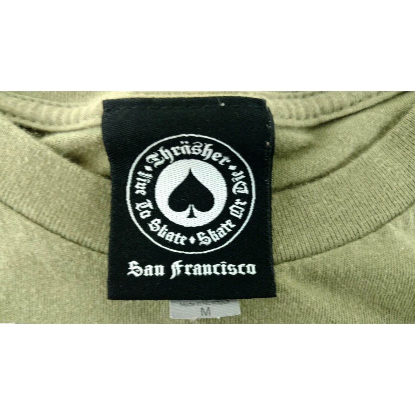 Thrasher VINTAGE Thrasher Skateboarding Magazine Green Olive T Shirt Medium Size US M / EU 48-50 / 2 - 8 Thumbnail