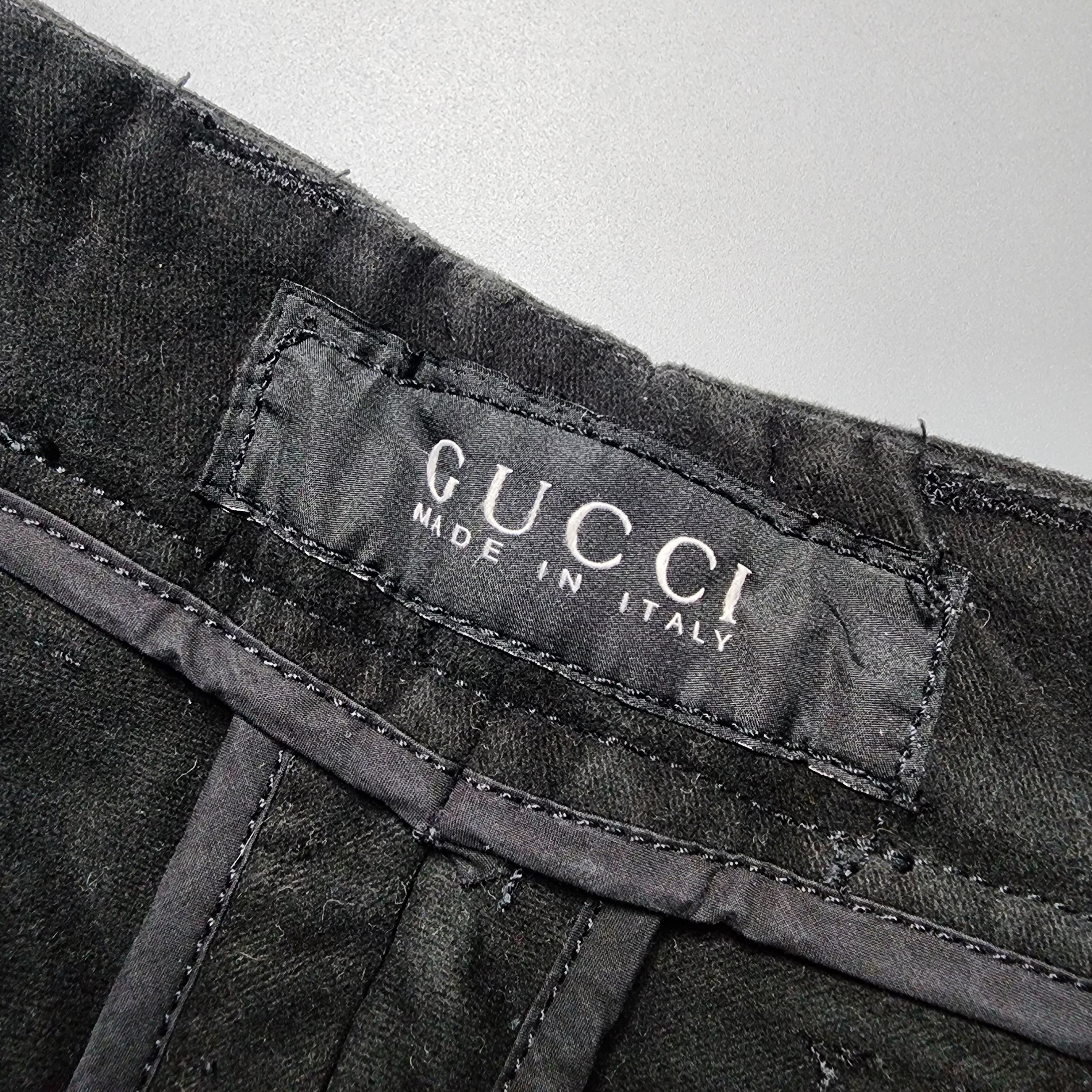 Gucci × Tom Ford Gucci x Tom Ford - Black Moleskin Pants Size US 28 / EU 44 - 8 Thumbnail