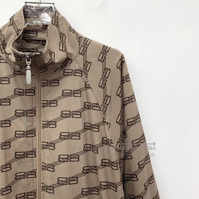 Balenciaga Balenciaga Caramel Logo All-Over Printed Cotton Stand Coll Size US XS / EU 42 / 0 - 3 Thumbnail