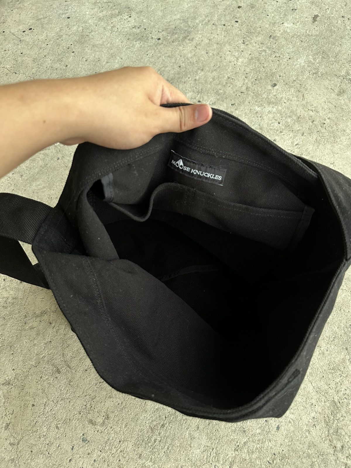 Moose Knuckles Moose Knuckles Black Tote Bag Size ONE SIZE - 3 Thumbnail