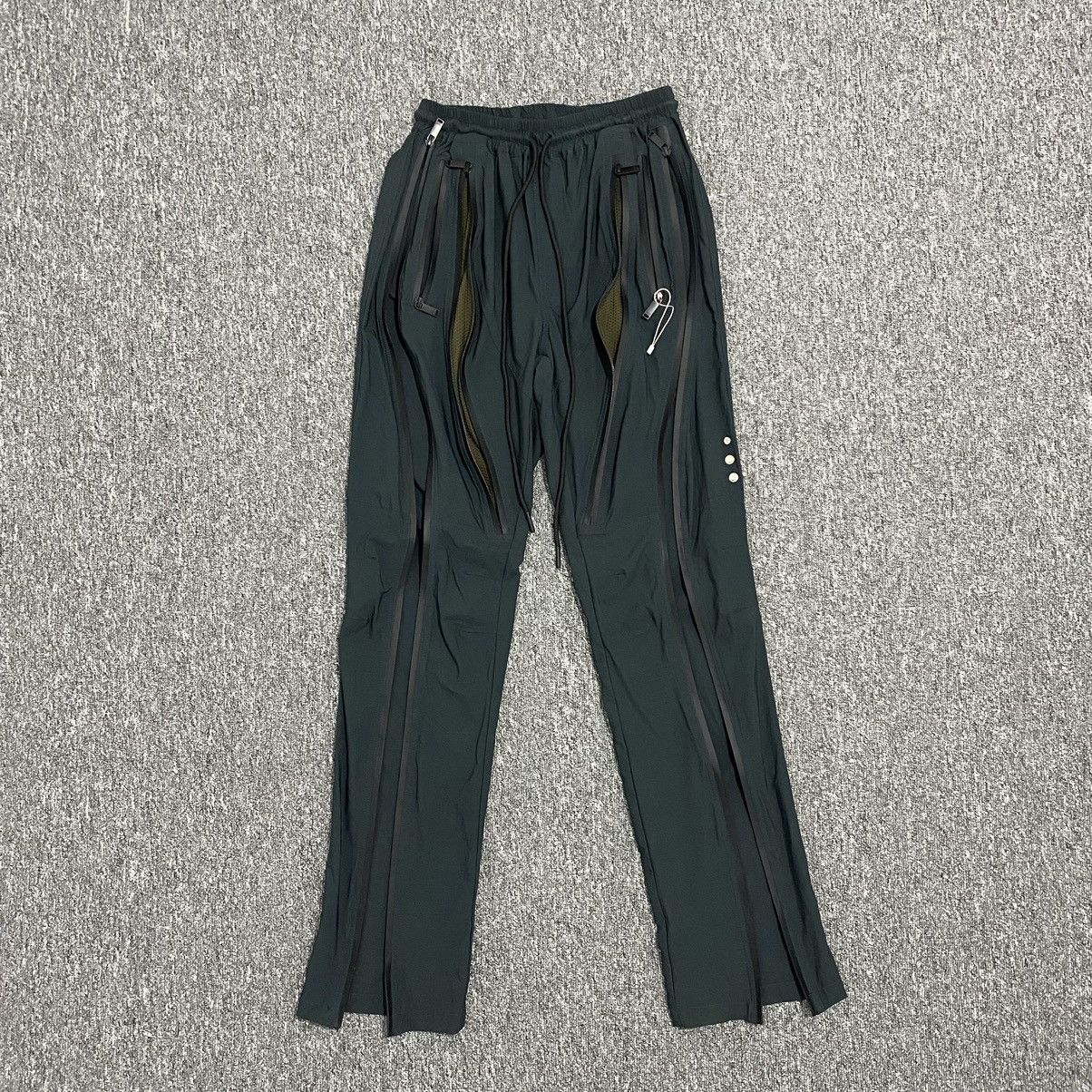 image of Designer Undermycar - Multi Zipper Nylon Jogger - Green Palace in Green/Black, Men's (Size 30)