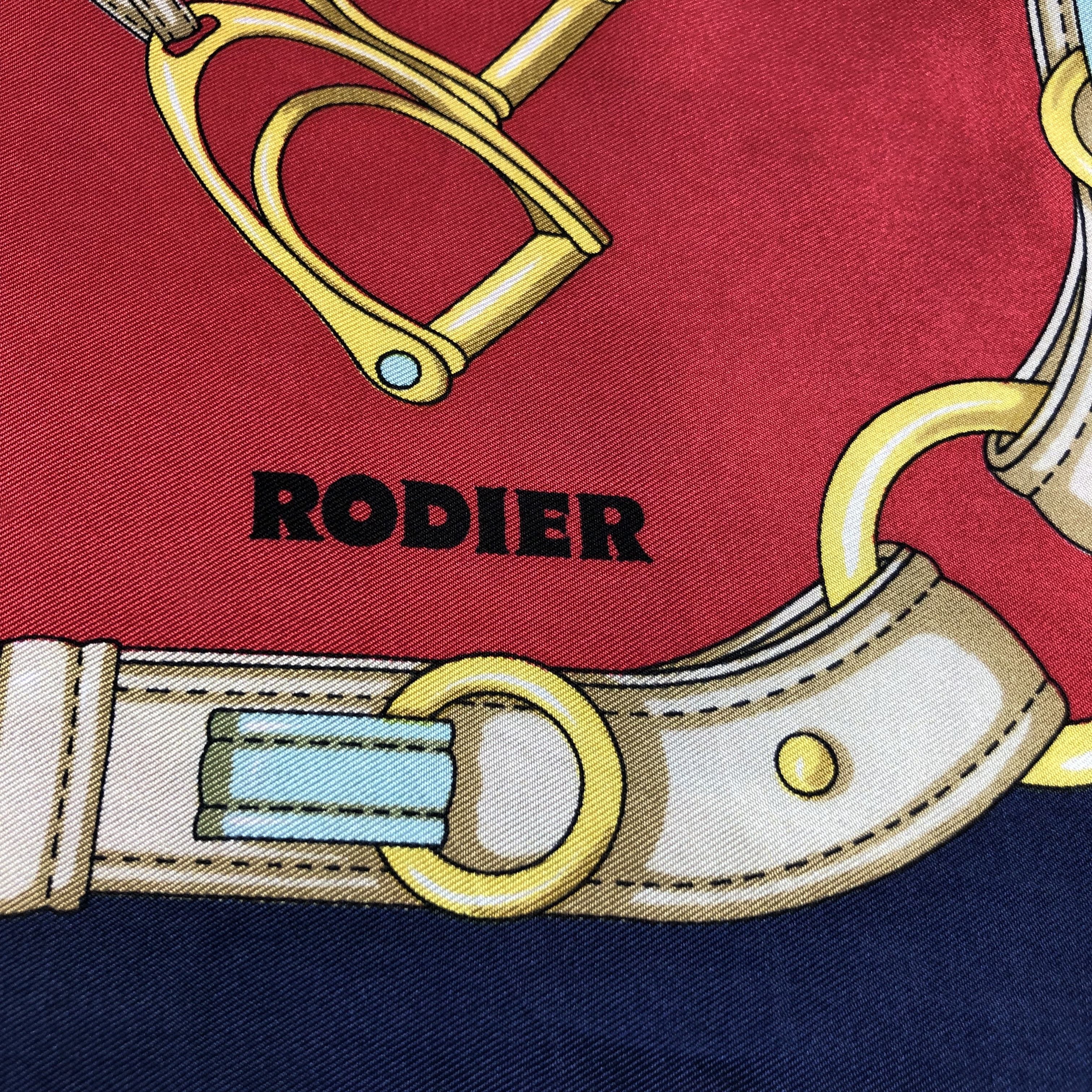 Japanese Brand Vintage Rodier Luxury Hand Rolled Silk Scarf M490 Size ONE SIZE - 3 Thumbnail