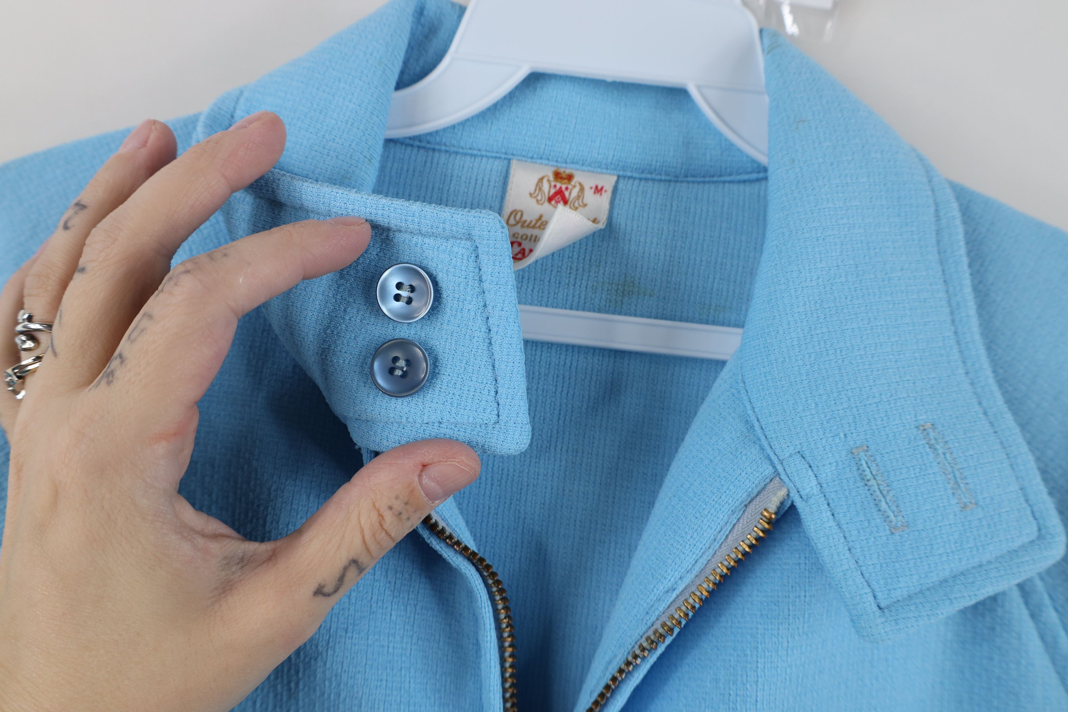 Vintage Vintage 60s Streetwear Cafe Racer Bomber Jacket Blue USA Size US M / EU 48-50 / 2 - 10 Thumbnail