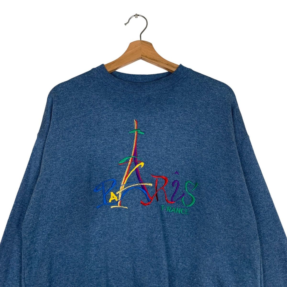 Vacation EURO SOUVENIR Eiffel Tower Paris Sweatshirt #0503-C23 Size US M / EU 48-50 / 2 - 2 Thumbnail