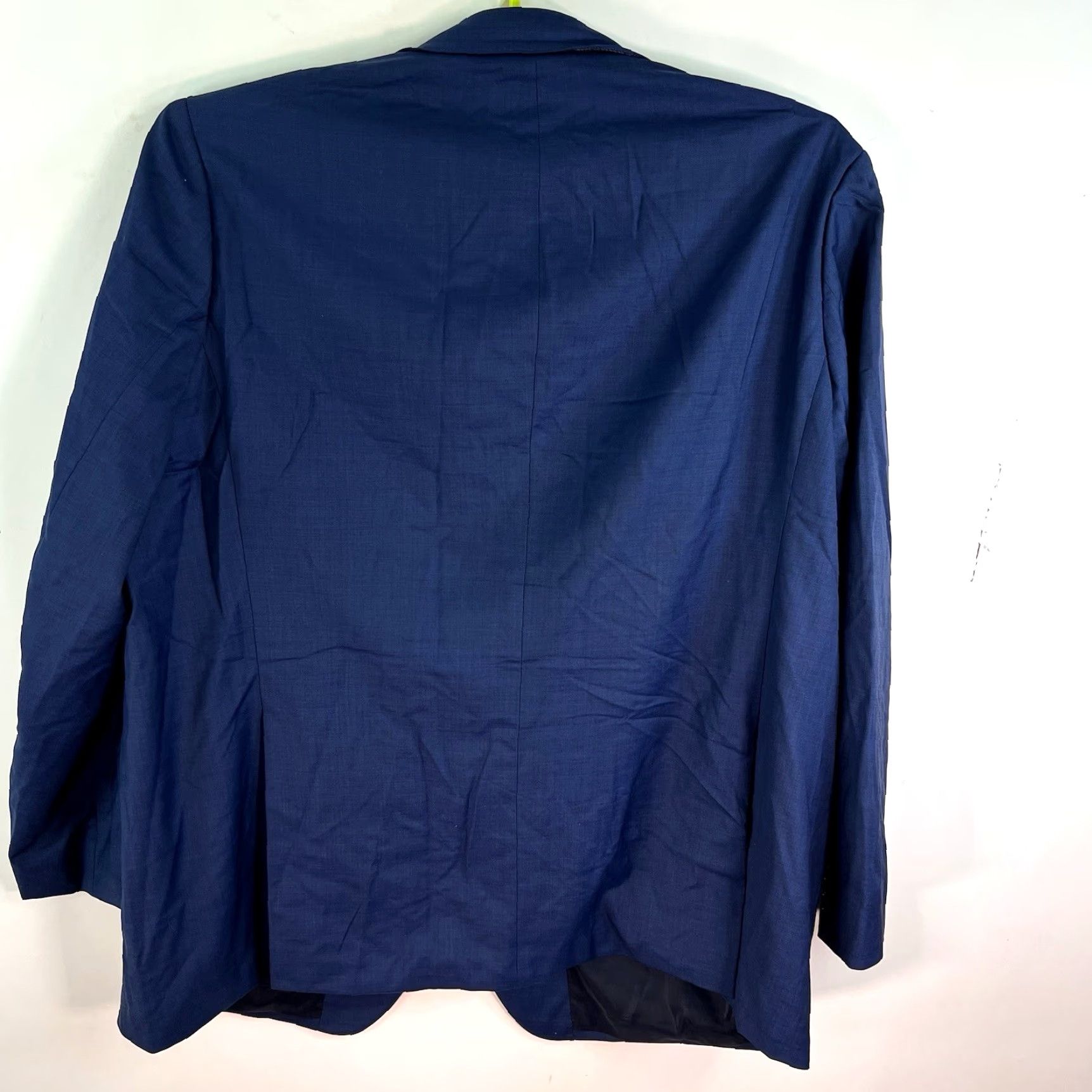 Bonobos Bonobos Men's Blazer Sport Coat Wool Textured Weave 54L Blue Italian Vintage Casual Business Size 54R - 5 Thumbnail