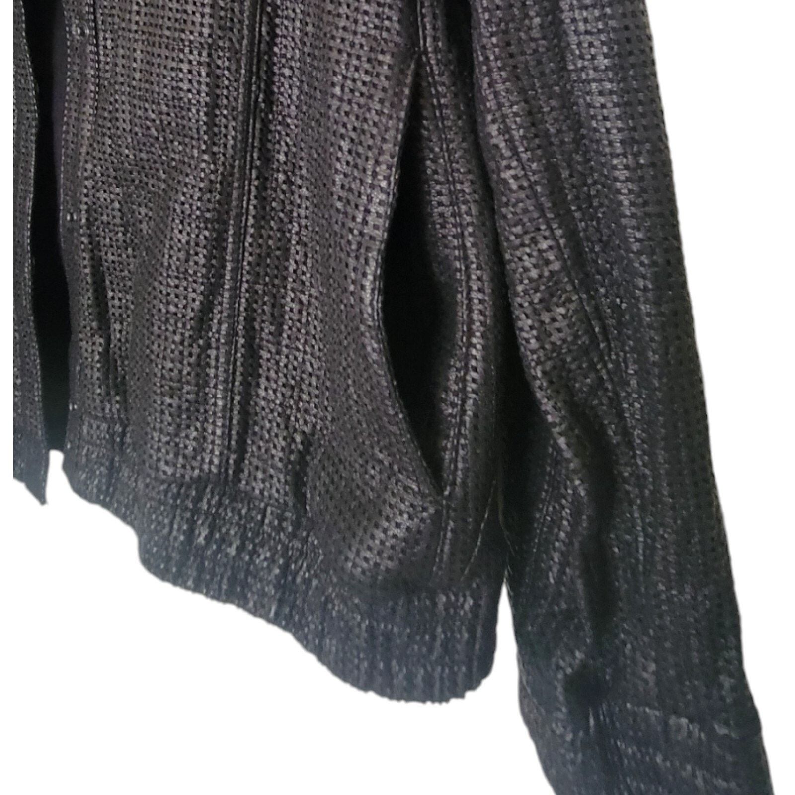 Other Hide Perforated Leather Women Jacket With Hood Size M Size M / US 6-8 / IT 42-44 - 5 Thumbnail