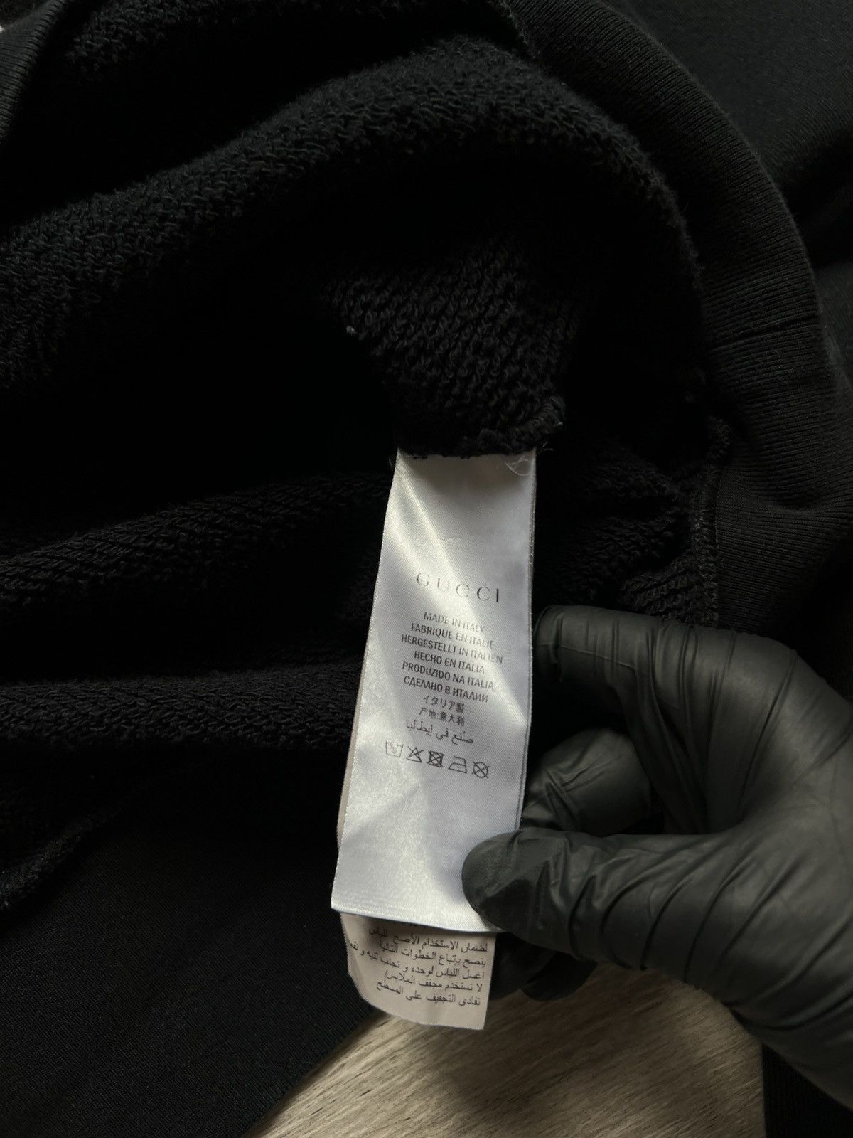 Gucci Gucci hoodie Black Big Logo luxury Size US S / EU 44-46 / 1 - 10 Thumbnail