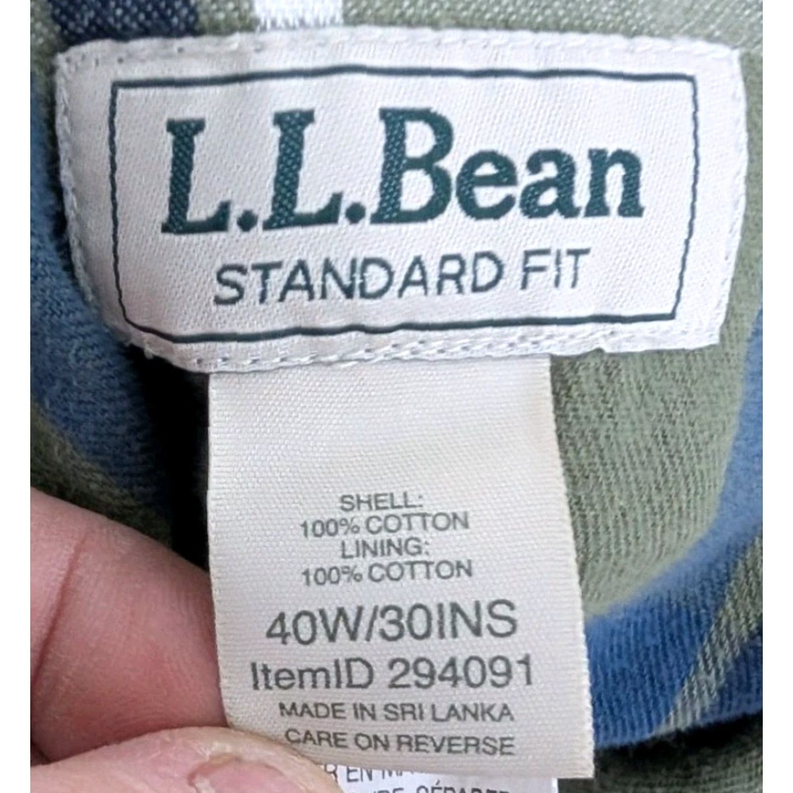 Vintage L.L. Bean Pants Corduroy Flannel Lined 40 x 30 Mens Regular Straight Beige Workwear Chino 5-Pocket Zipper Vintage No EUC Size US 40 / EU 56 - 3 Thumbnail
