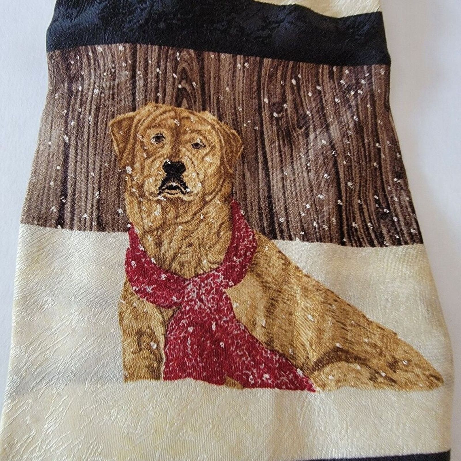 Other Endangered Species Tie "Cold Nose, by John Weiss" 100% Silk Size ONE SIZE - 1 Thumbnail