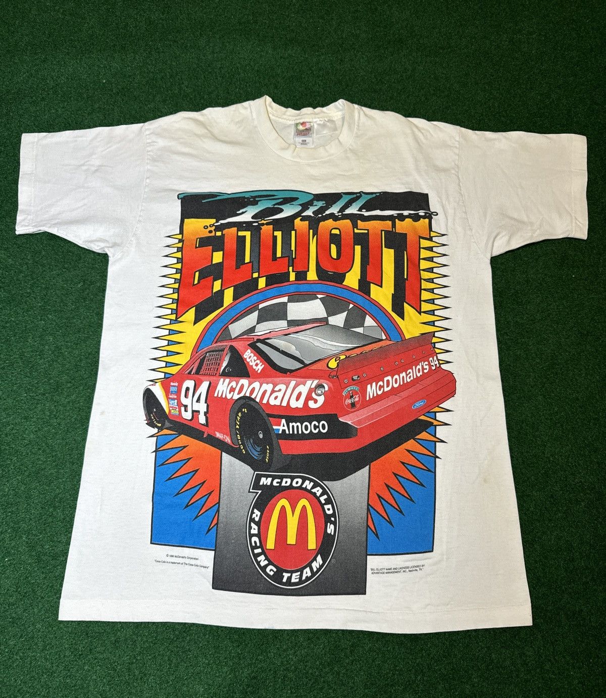 Rare Vintage Bill Elliott popular McDonalds Nascar Jacket