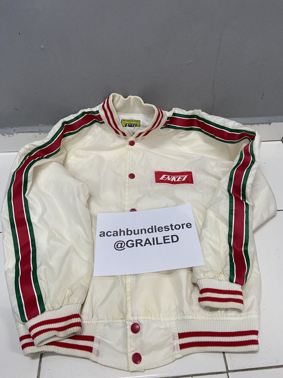 Japanese Brand VINTAGE ENKEI ACTIVE WEAR BOMBER JACKET Size US M / EU 48-50 / 2 - 16 Thumbnail
