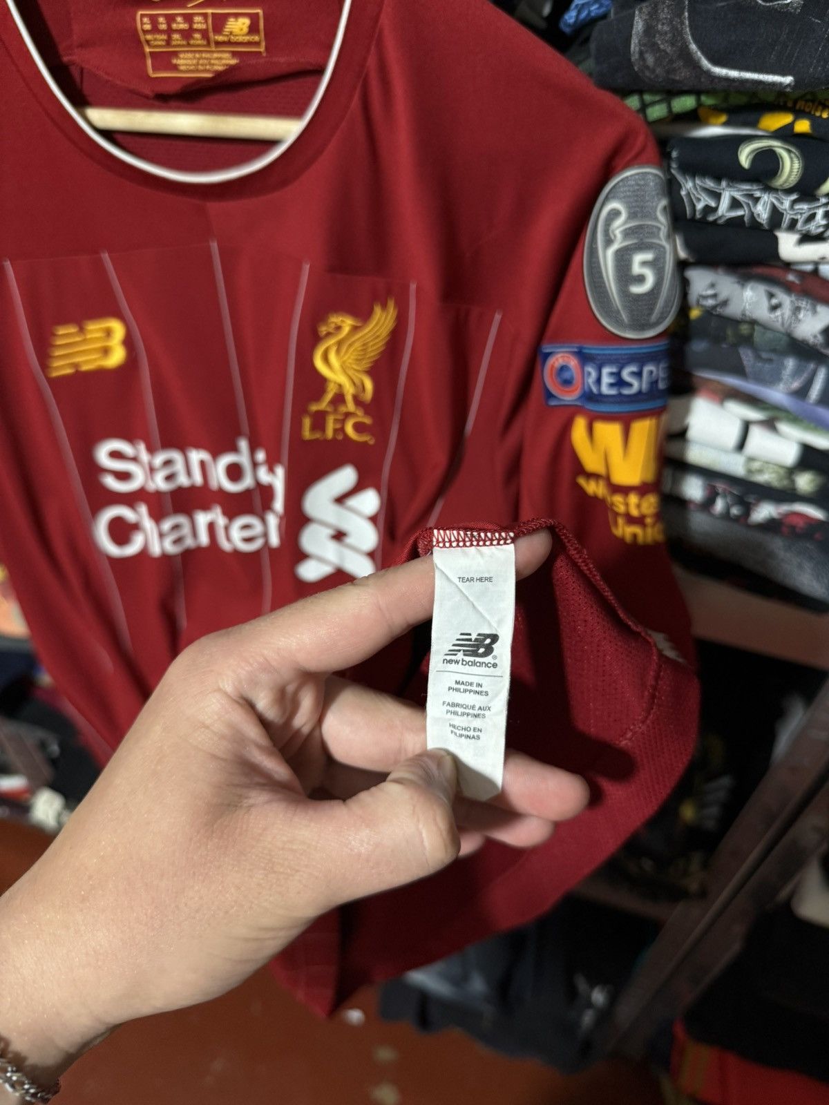 New Balance Rare New Balance FC Liverpool VIRGIL Champions League Jersey Size US XL / EU 56 / 4 - 11 Thumbnail