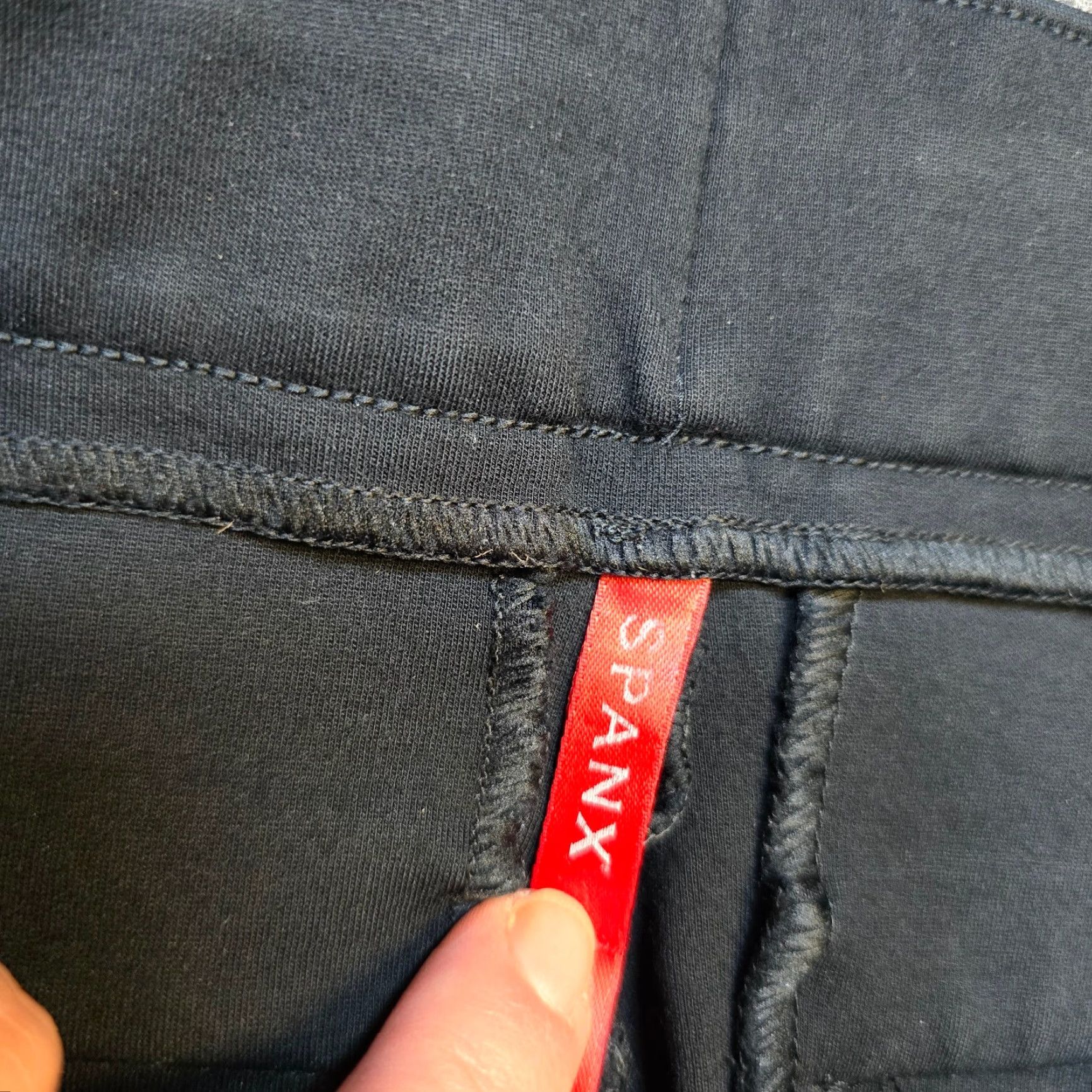 Spanx Spanx Womens Slim High Rise Black Ponte Jeans Pants - Size L - Stretch Skinny Regular Inseam 27.5 in - City Hipster Style Size 36" / US 14 / IT 50 - 3 Thumbnail